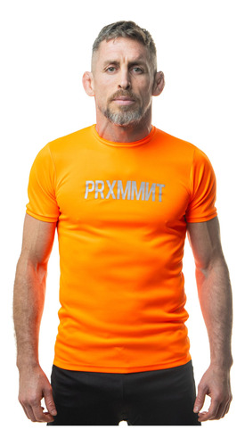 Remera Deportiva Musculación Gym Logo Reflectivo Prxmmnt