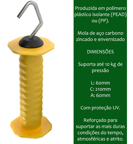 Porteira Para Cerca Elétrica - 01 Unidades + 01 Batentes