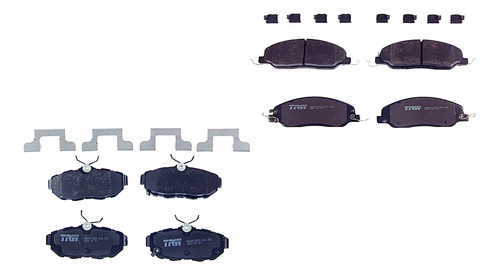 Jgo Balatas Cerámicas Del Y Tras Trw Ford Mustang 13-14
