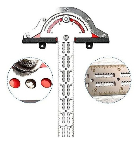 Buscador Angulo Ajustable Para Transportador Regla Borde