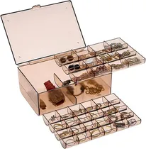Comprar Joyero Acrílico 3 Niveles Para Joyas Anillos Collares