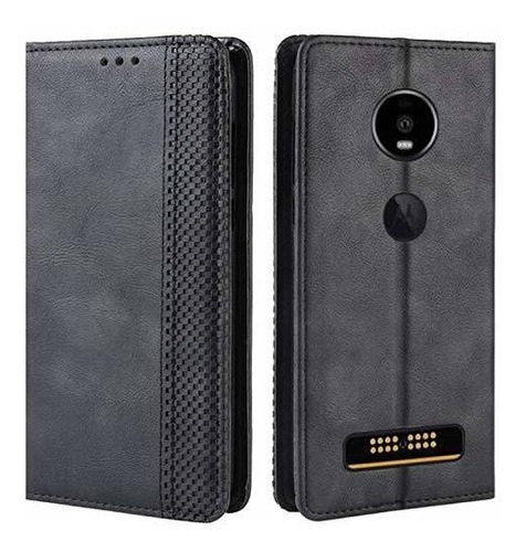 Funda Hualubro Moto Z4, Funda Moto Z4 Play, Funda Con Tapa D