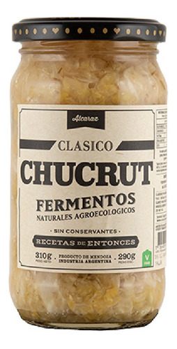 Fermento Chucrut Clásico X 310gr - Alcaraz