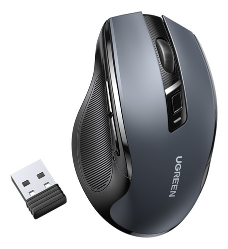 Ugreen Mouse Inalámbrico Ergonómico Color Gris