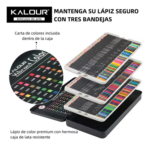 Kit De Lápices Colores Profesionales Calidad Artista 120 Pz