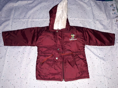 Campera Bordo Talle 4 Con Corderito Mickey