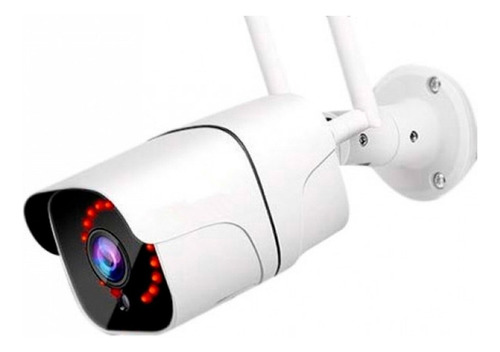 Qian Camara IP Bullet Ir para Exteriores/Interiores 2MP Wi-FI Inalámbrico FHD 1920 x 1080 Pixeles Día Noche Deteccion de Movimiento Compatible con Android Qci-62302,