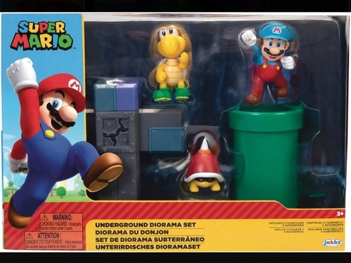 Juguete Súper Mario Set Diorama Subterráneo