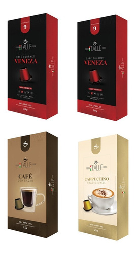 Kit 40 Capsulas Café Cappuccino Nespresso/cafe Italle