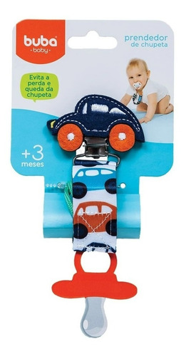 Imagem 5 de 7 de Prendedor De Chupeta Cordão Presilha Aplique Carrinho Buba