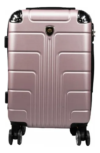 Maleta De Mano Linium Equipaje Para Cabina Avión Candado Tsa Color Rosa