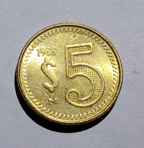 Moneda México 5 Pesos 3ra Serie