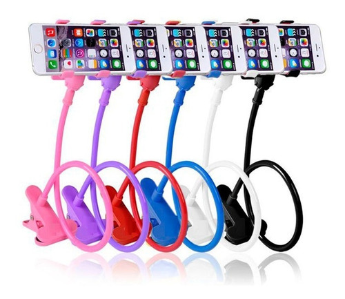 Soporte Universal Flexible Celular iPhone Android Color 360° Color Rosa