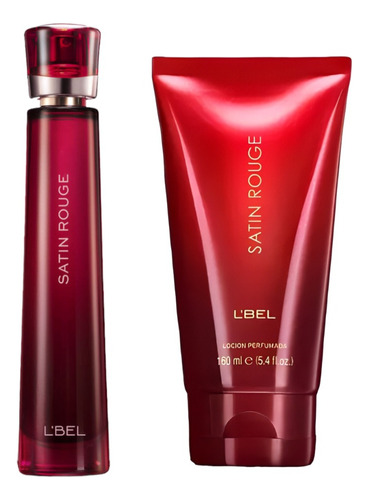 Perfume Satin Rouge + Loción Perfumada L'bel