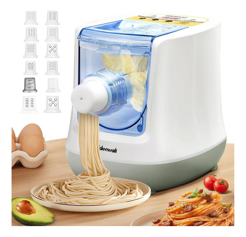 Máquina De Pasta Eléctrica Cgoldenwall 650g 12 Discos