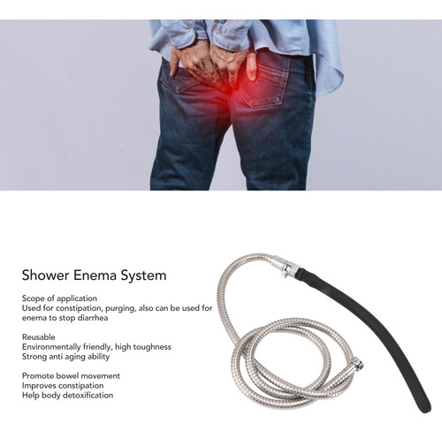 Manguera De Ducha De Acero Inoxidable, Sistema De Enema, Kit