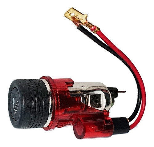 Acendedor De Cigarro Universal 12v Vermelho Astra