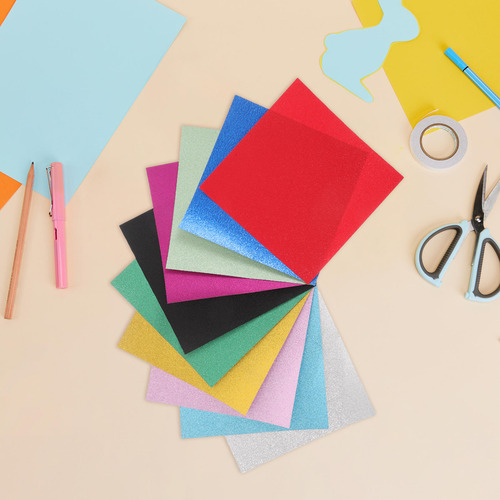 60 Folhas De Papel De Origami Brilhante De 15 Cm: Papel De O