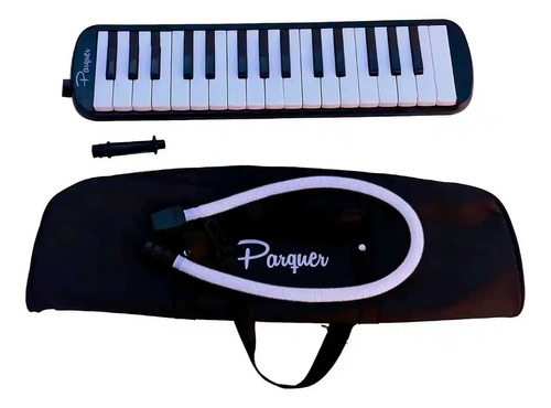 Flauta Melodica 32 Notas Negra Con Estuche Open Music Pq