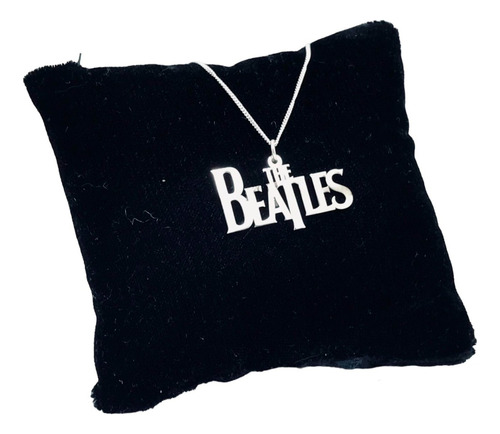 Collar De Plata Ley .925 Logo The Beatles