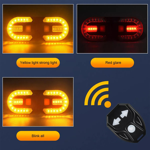Luz De Advertencia De Bicicleta Intermitente