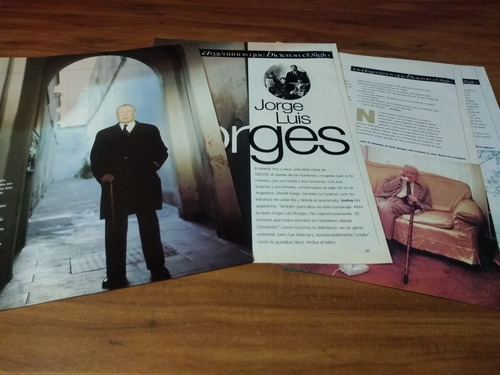 (z566) Jorge Luis Borges * Clippings Revista 4 Pgs * 1999