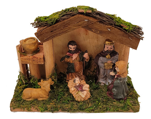 Pesebre Madera Arbol Navidad Decoracion M5 - Sheshu Navidad