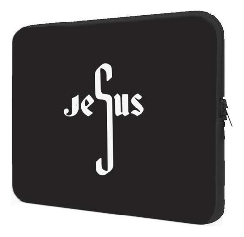 Capa Case Notebook 15.6 Personalizado Jesus Letras