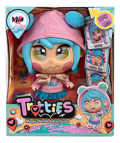 Juguete Muñeca Trottie Mia Famosa Ojos Cambiantes