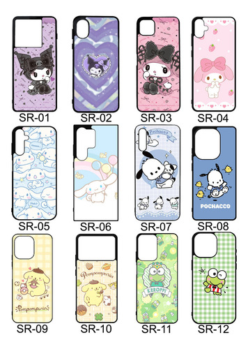 Funda Kuromi Melody Cinammo Compatible Con Tecno Spark Negro Infinix Gt 20 Pro