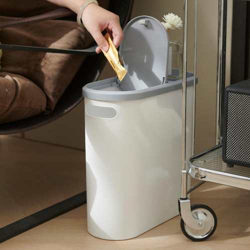 Bote De Basura Para Baño Delgado, Cesto De Basura Para Uso