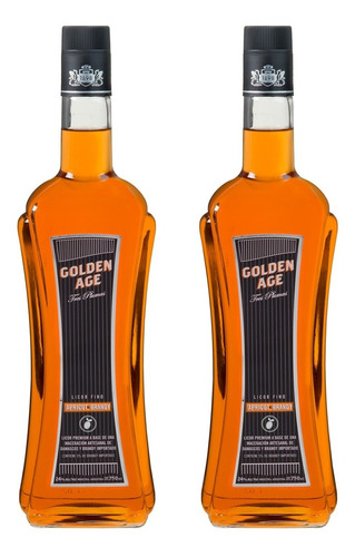 Licor Golden Age Tres Pluma Apricot Brandy X750cc X2