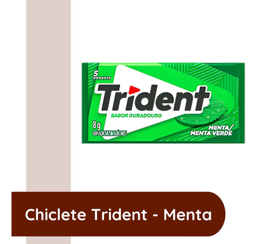 Chiclete Mondelez Trident Sabor Menta - 1 Cx Com 21 Uni.