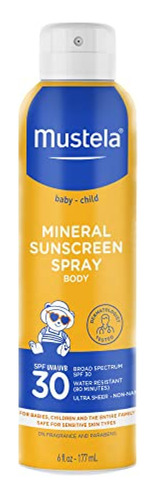 Bloqueador Solar Mustela Baby Mineral Sunscreen Spray Spf 30