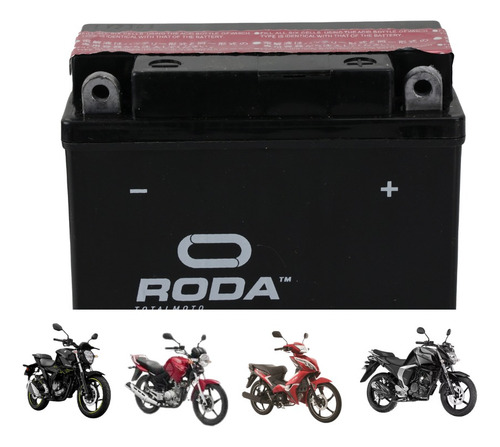 Bateria Libre Mant. Fz 16 Gixxer 150 Ybr 125 At 125 Roda