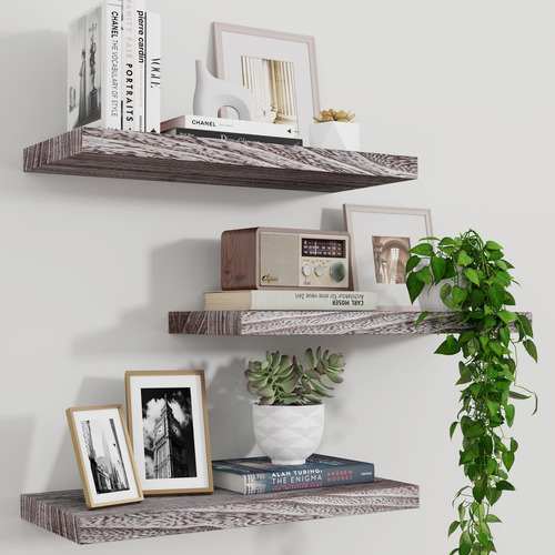 Juego De 3 Estantes De Pared Floating Shelves Marsmiles De M