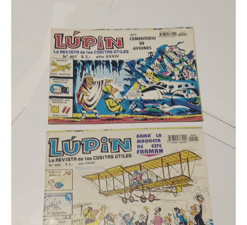 2 Revistas Lupin N° 405 Y N° 407