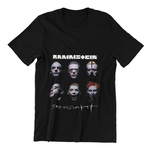 Polera Unisex Rammstein Rock Metal Banda Estampado Algodon