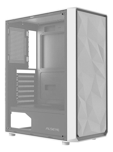 Gabinete Gamer Alseye As305, Mid-tower, Lat De Vidro, Branco