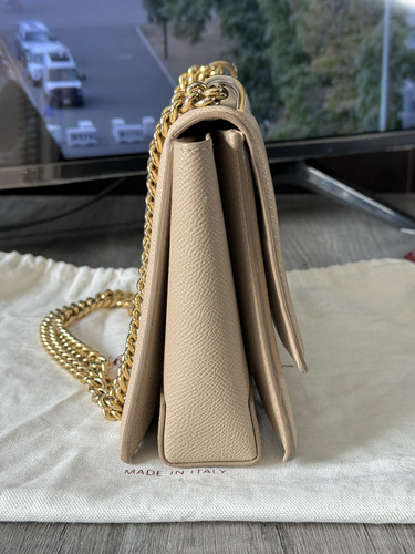 Bolsa Ferragamo Crossbody (original) Rosa Pálido Lisa Oro Oro (Usado)