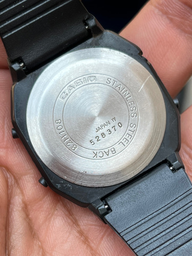 Reloj Casio Original Mod. 82h108 Casio Melody Años 80s Negro Negro Azul Claro (Usado)