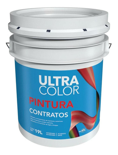 Ultracolor Pintura Vinilica Contratos Blanco 19 Lts