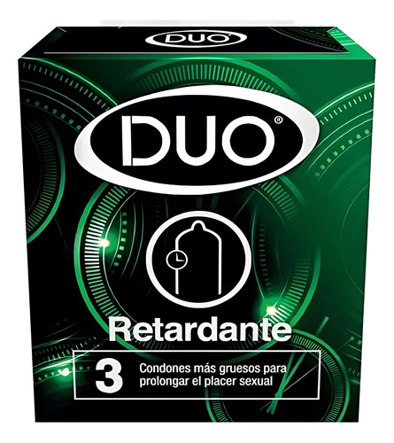 Condones Duo Retardante 3 Unidades
