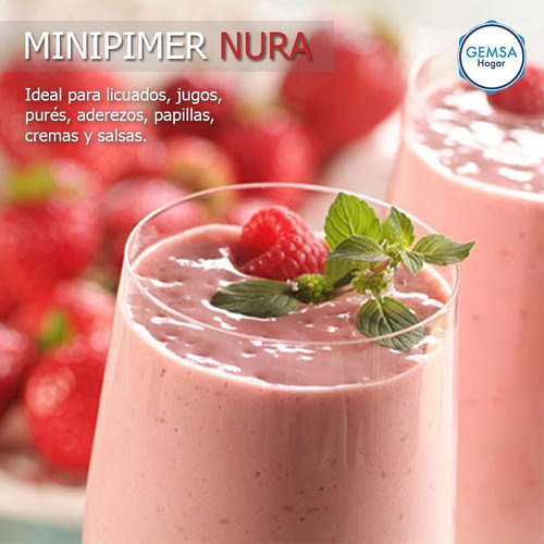 Imagen 7 de 10 de Mixer Minipimer Licuadora De Mano Nura 500w Nr-7235