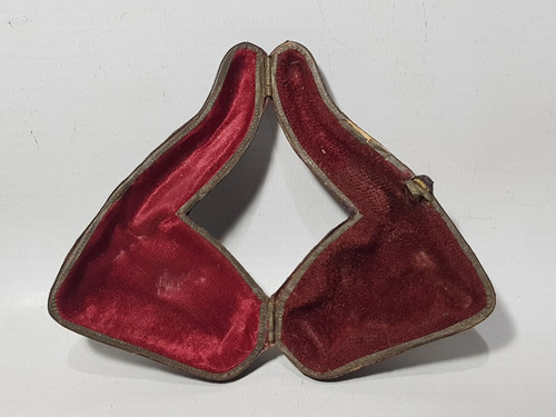 Imagen 4 de 7 de Antiguo Estuche Pipa Pequeña 1900 Cuero Mag 59263