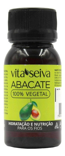 Óleo Capilar De Abacate 100% Vegetal 30ml Vita Seiva