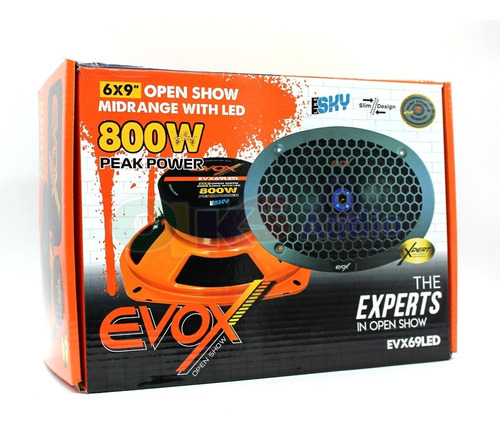 1 Medio Rango 400w Rms Luz Led Open Show Evox Sky Evx69led