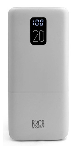 Cargador Portatil Power Bank Roca 20000 Mah Con Lcd 2 Usb