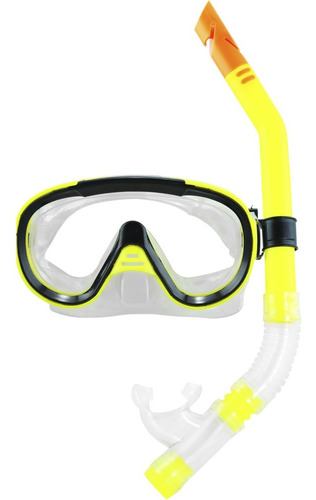 Kit Mergulho Snorkel Play - Albatroz Fishing - Opções Cores Cor Amarelo