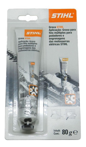 Graxa Para Roçadeira Stihl Tubo 80g Original